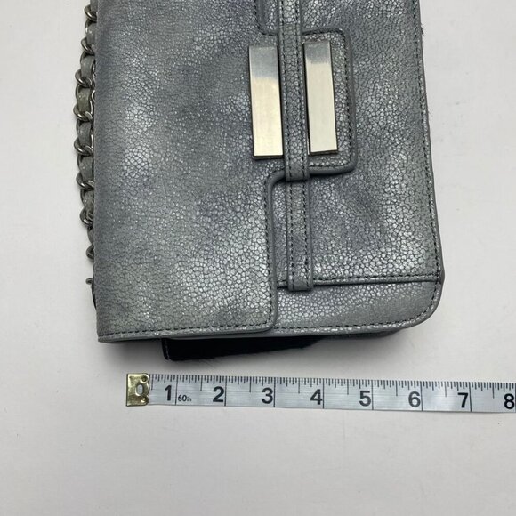 Z Spoke ZAC POSEN Americana Double Chain Strap Bag Grey/Silver - Picture 10 of 12